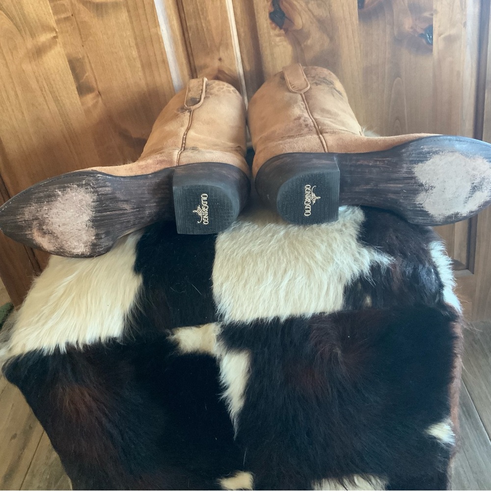 Old Gringo Tan Heeled Boots - Picture 6 of 11